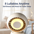 All-in-One Stroller Baby Fan with Night Light &amp; Lullabies