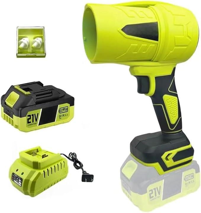 Turbo Cordless Leaf Blower: 150 MPH / 600 CFM, 21V 4.0Ah Lightweight Handheld Blower