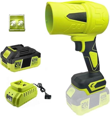 Turbo Cordless Leaf Blower: 150 MPH / 600 CFM, 21V 4.0Ah Lightweight Handheld Blower