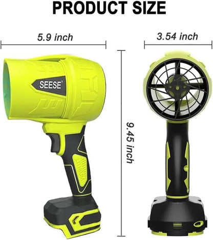 Turbo Cordless Leaf Blower: 150 MPH / 600 CFM, 21V 4.0Ah Lightweight Handheld Blower
